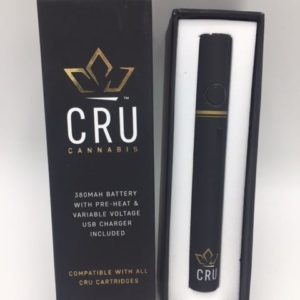 CRU Cannabis Vape Battery - Black