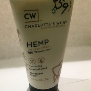 CW Hemp infused cream 2.5oz unscented
