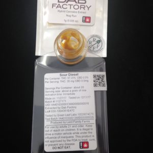 Dab Factory Extracts Sour Diesel 1g