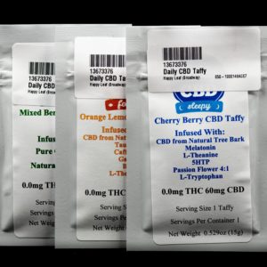 Daily CBD | Taffies in Assorted Flavors / Effects "Sleepy, Pure"