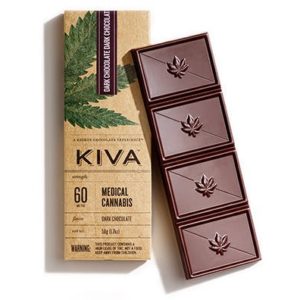 Dark Chocolate Bar - 40mg THC (Kiva)