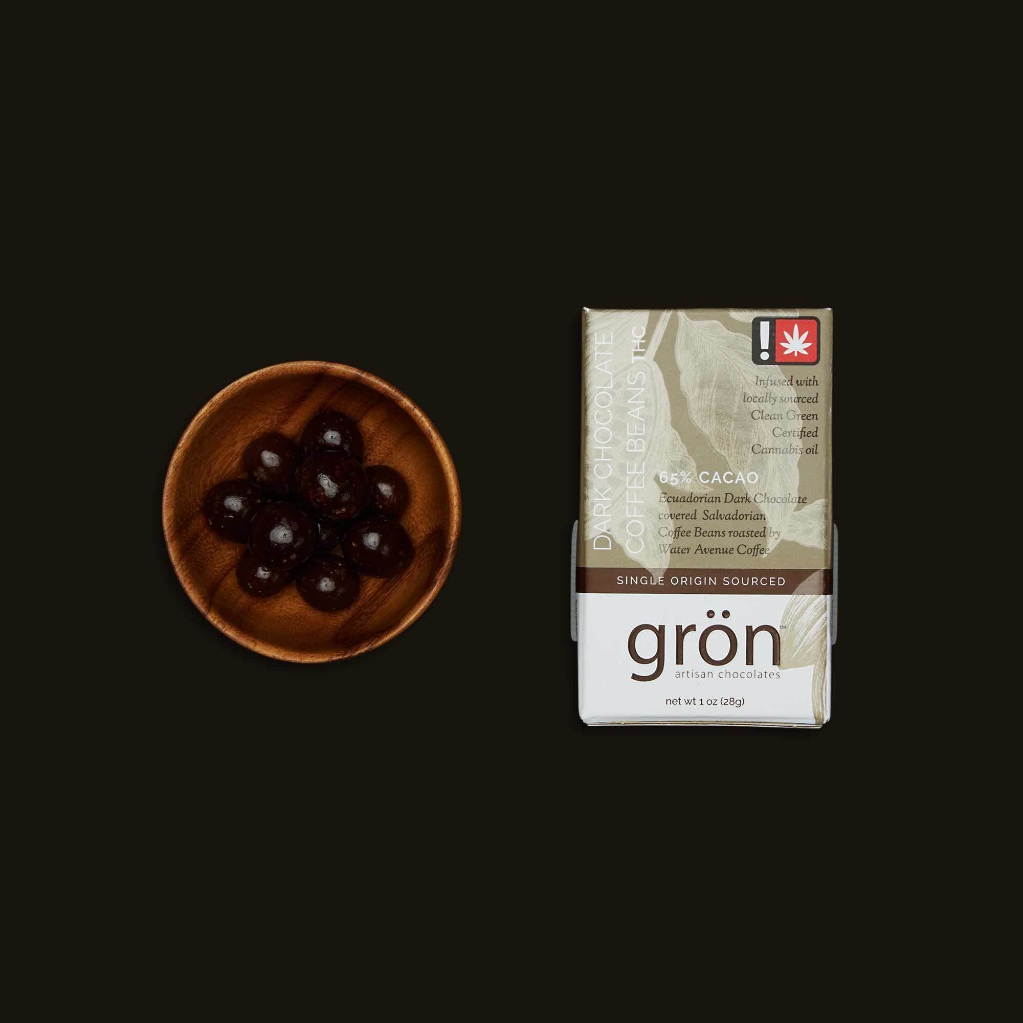 Dark Chocolate Coffee Beans by Grön Chocolate
