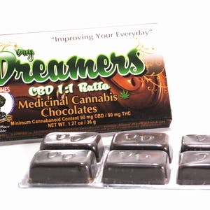 Day Dreamers 1:1 CBD Chocolate 100mg 10 pack