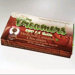 Day Dreamers 1:1 CBD:THC Chocolate Bar