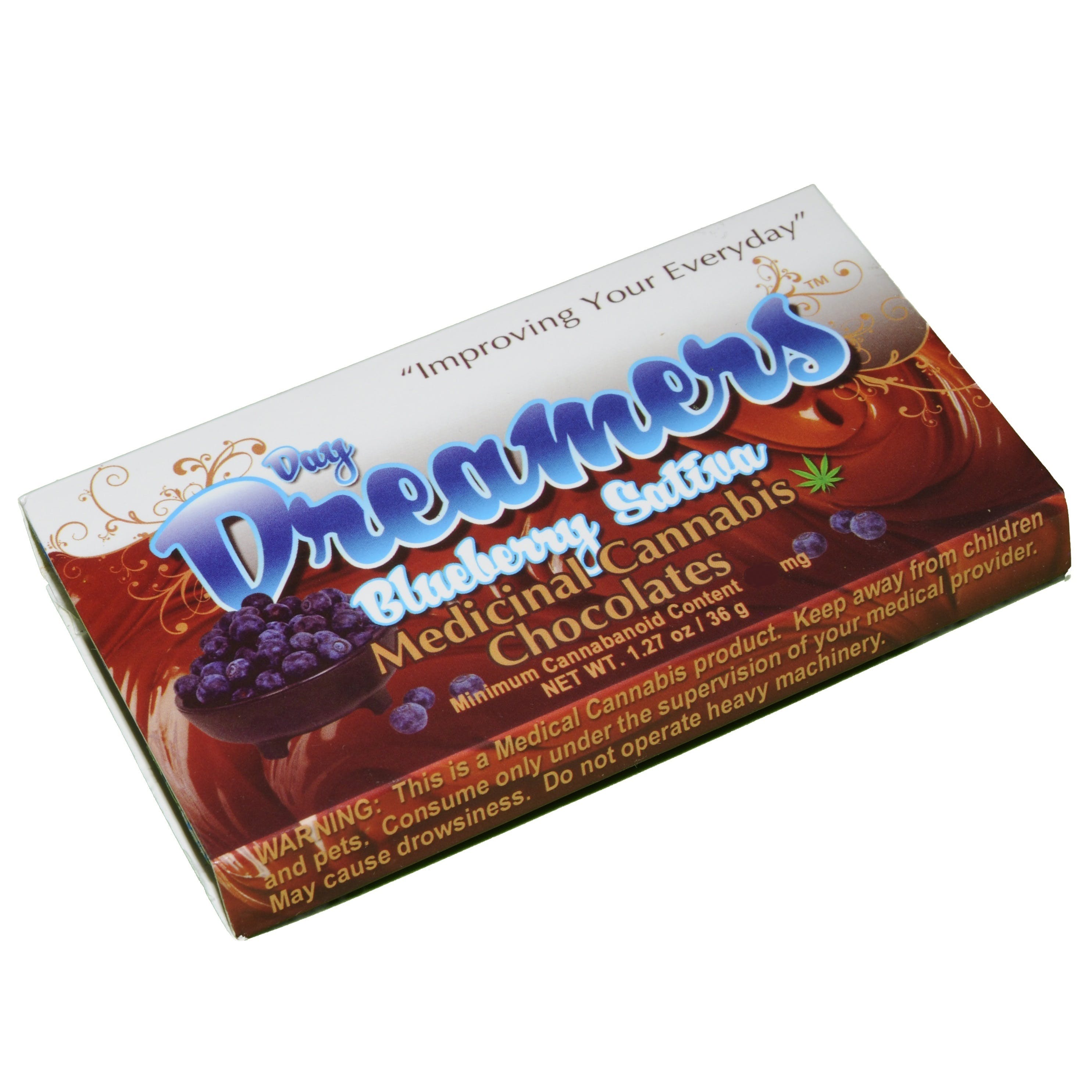 Day Dreamers Blueberry Sativa Chocolate 100mg 10 pack