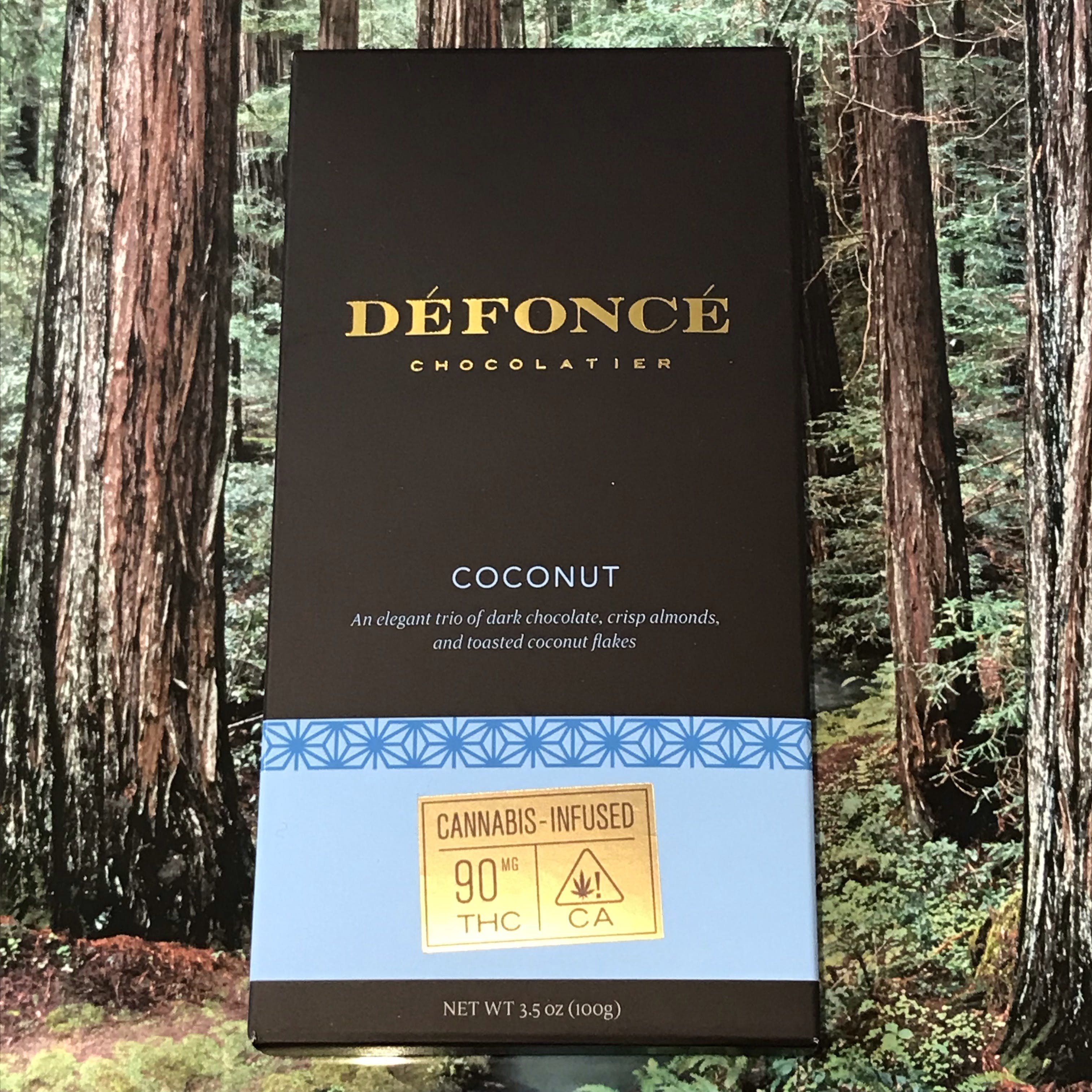 Défoncé Coconut Dark Chocolate Bar 90mg