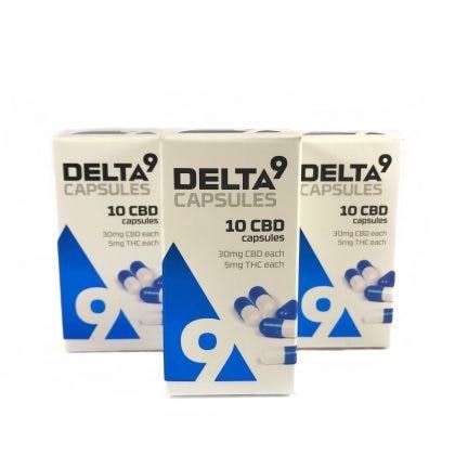 Delta 9 Capsules, 10 CBD