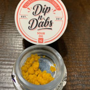 Dip N Dabs- Cured Resin Crumble (Sour OG)