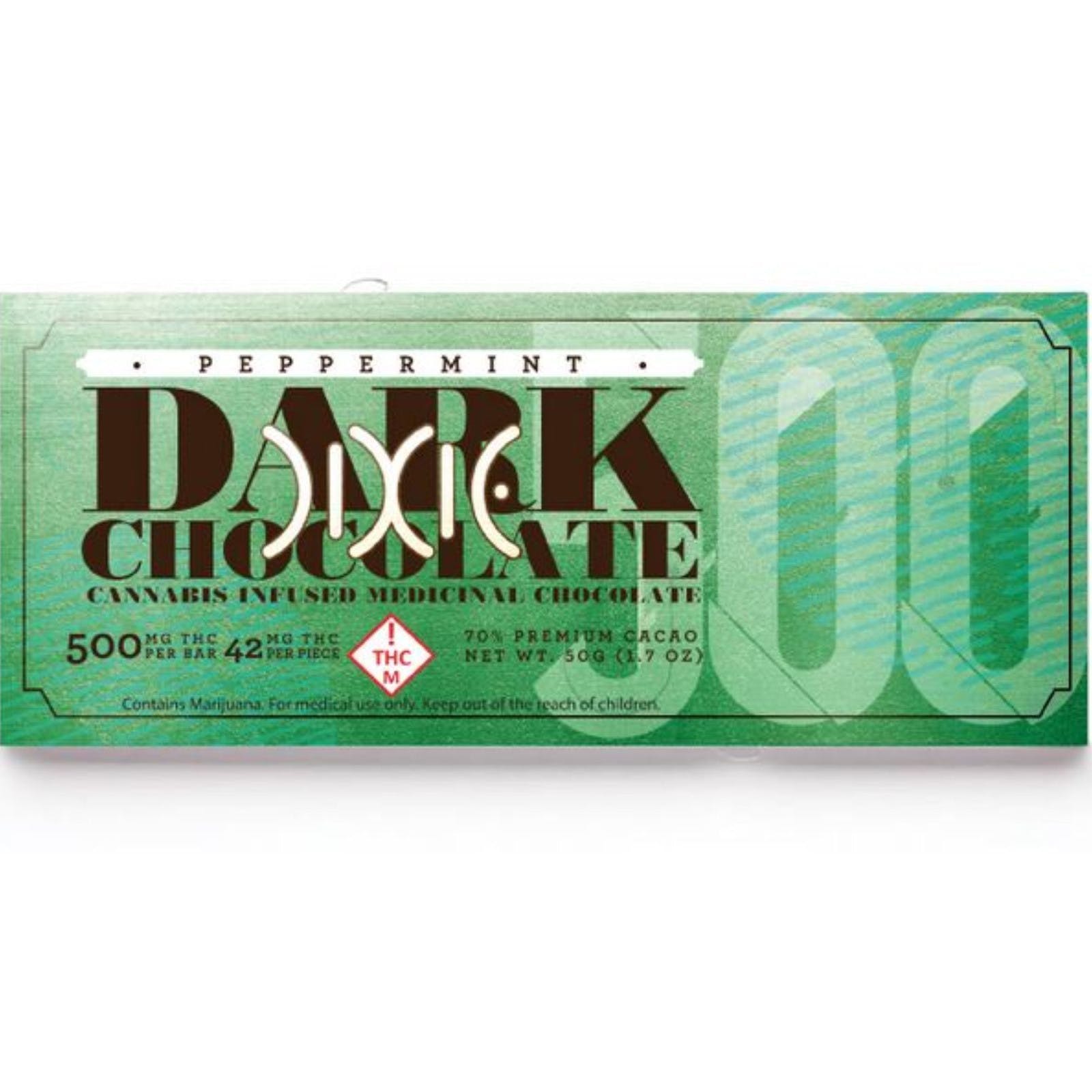 Dixie - 500mg Peppermint Chocolate Bar