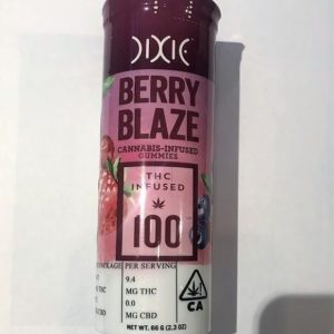 DIXIE BERRY BLAZE 100 MG GUMMIES