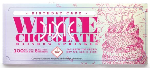 Dixie: Birthday Cake Chocolate 100mg