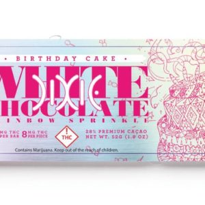 Dixie Birthday Cake Chocolate Bar (100mg) (Tax Included)