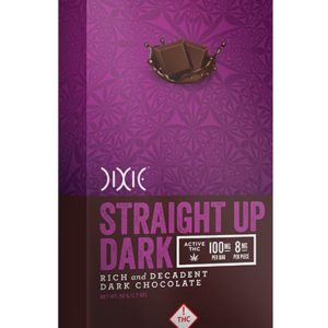 Dixie Dark Chocolate Bar - 100mg