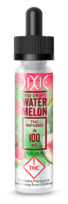 Dixie Dew Drops - Watermelon - 100mg THC