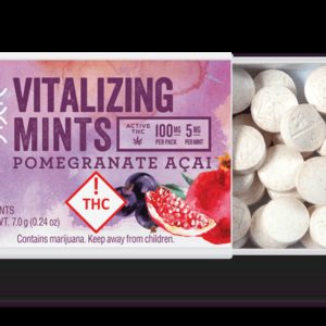 Dixie Edibles - Pomegranate Acai Vitalizing Mints 100mg