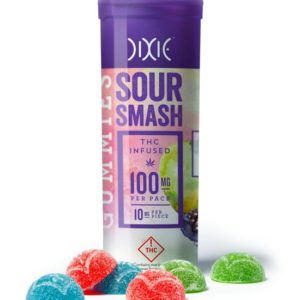 Dixie Elixir and Edibles Sour Smash Gummies 100 mg
