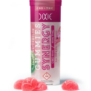 Dixie Elixir and Edibles - Synergy Watermelon Gummies 1:1 100mg THC/CBD