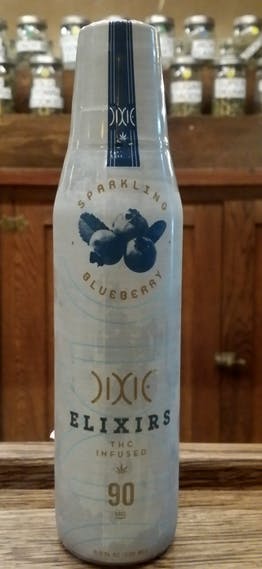 Dixie Elixirs THC infused Sparkling Blueberry 90mg