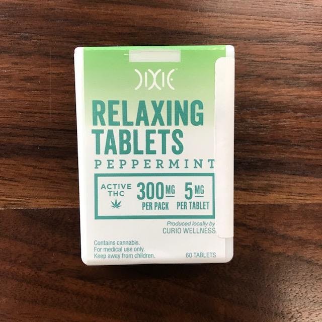 Dixie Peppermint Relaxing Tablets 300mg