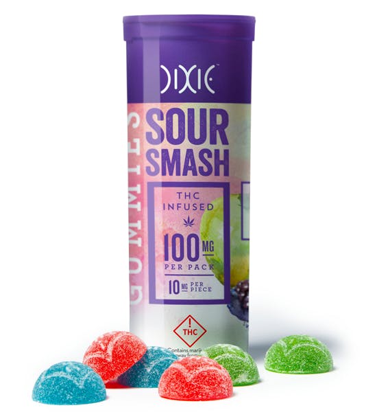Dixie Sour Smash Gummies 100mg