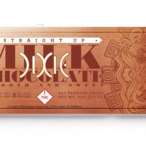 Dixie Straight Up Milk Chocolate Bar Sativa 100mg