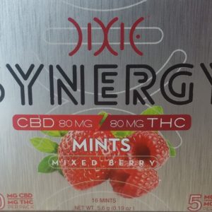 Dixie Synergy Berry Mints 80mgTHC/80mgCBD