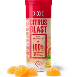 Dixie Synergy Citrus Blast Gummies 100mg