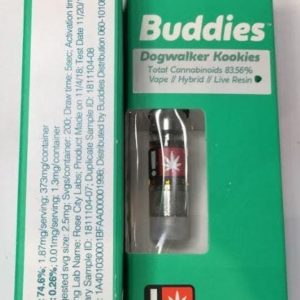 Dogwalker Kookies .5g Live Resin Vape Cartridge | Buddies Brand