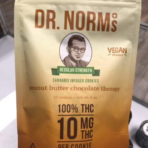 Dr. Norms Peanut Butter Chocolate Cookies (10pk) 100mg
