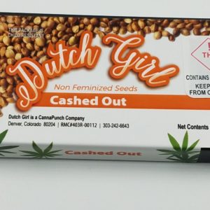 Dutch Girl Non-Feminized Seeds "Cashed Out"