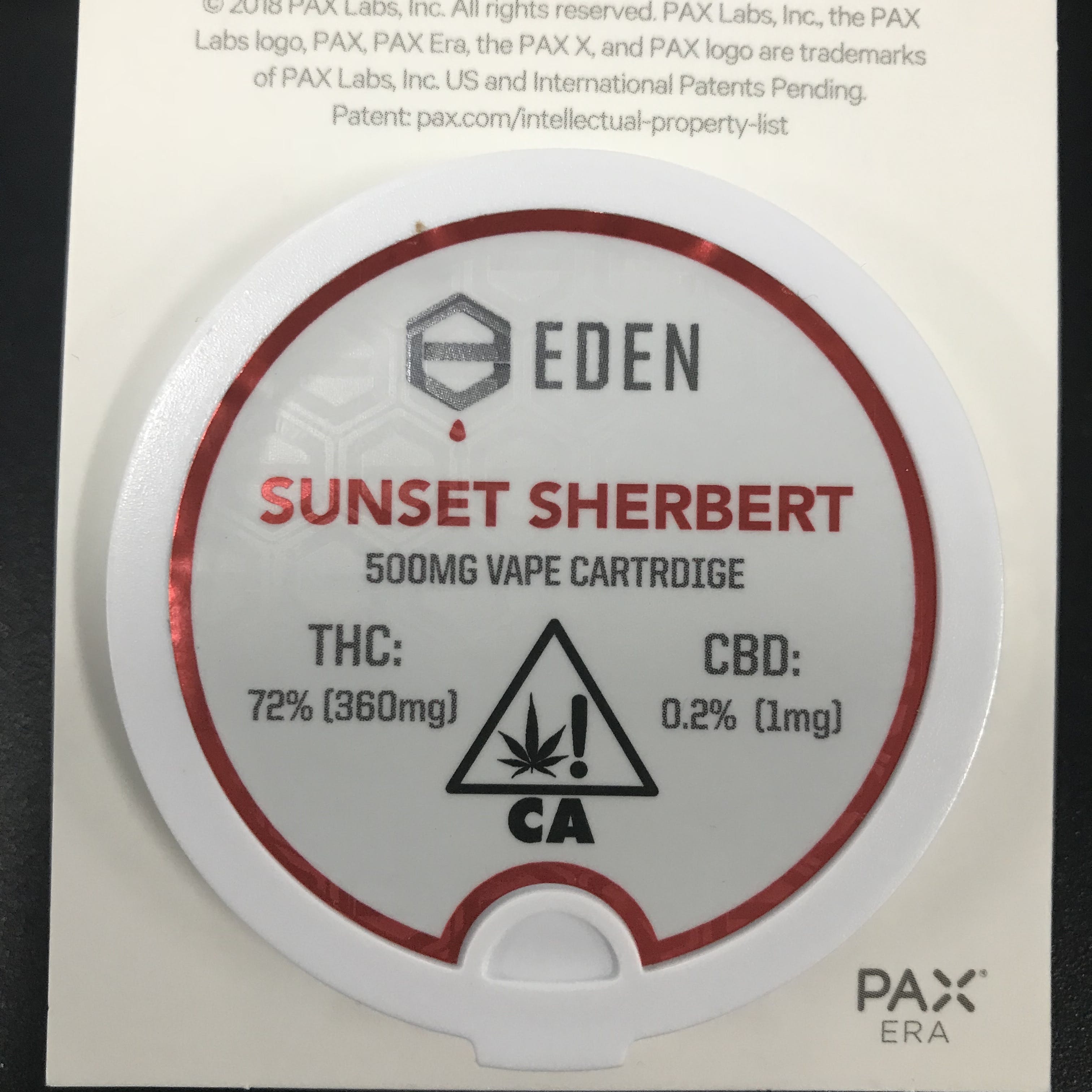 Eden Extracts Sunset Sherbert Pod
