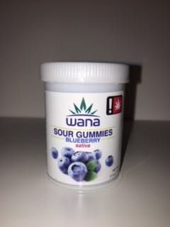 Edible -Sativa Sour Blueberry 50mg Wana