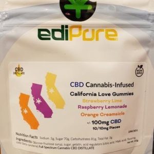 ediPure CBD California Love Mixed Pack gummies