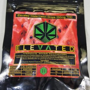 Elevated Watermelon Drops 250mg THC