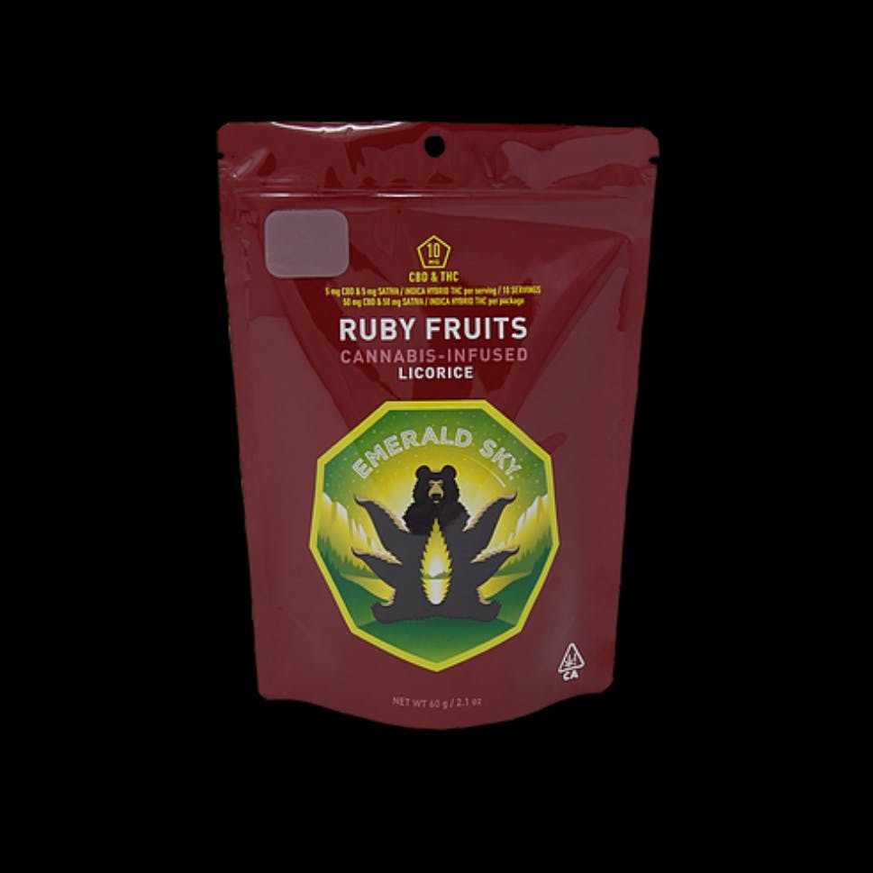 Emerald Sky Licorice - Ruby Fruits 1:1 100mg