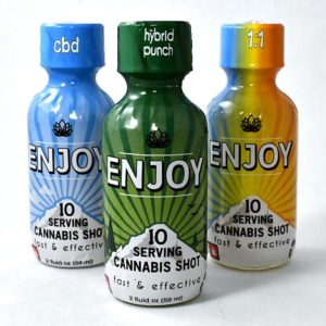 Enjoy Cannabis Shot | CBD Berry Citrus | 2 oz Blue Bottle | (8687)