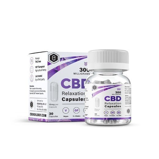 Essential CBD Capsules 300mg Relaxation