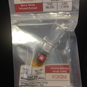 Exhale Berry White 1g Distillate Syringe