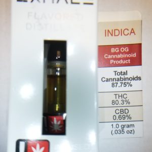 Exhale-BG OG Indica Vape Cartridge #4927