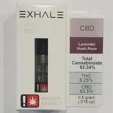 Exhale- CBD Lavender Hush Rose Flavored Distillate
