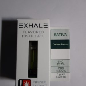 Exhale Durban Poison Cartridge SATIVA