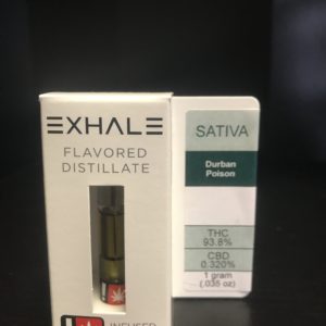 Exhale-Durban Poison Vape Cartridge #7352