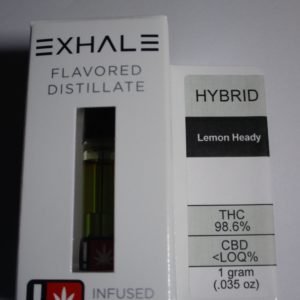 Exhale Lemon Heady Cartridge HYBRID