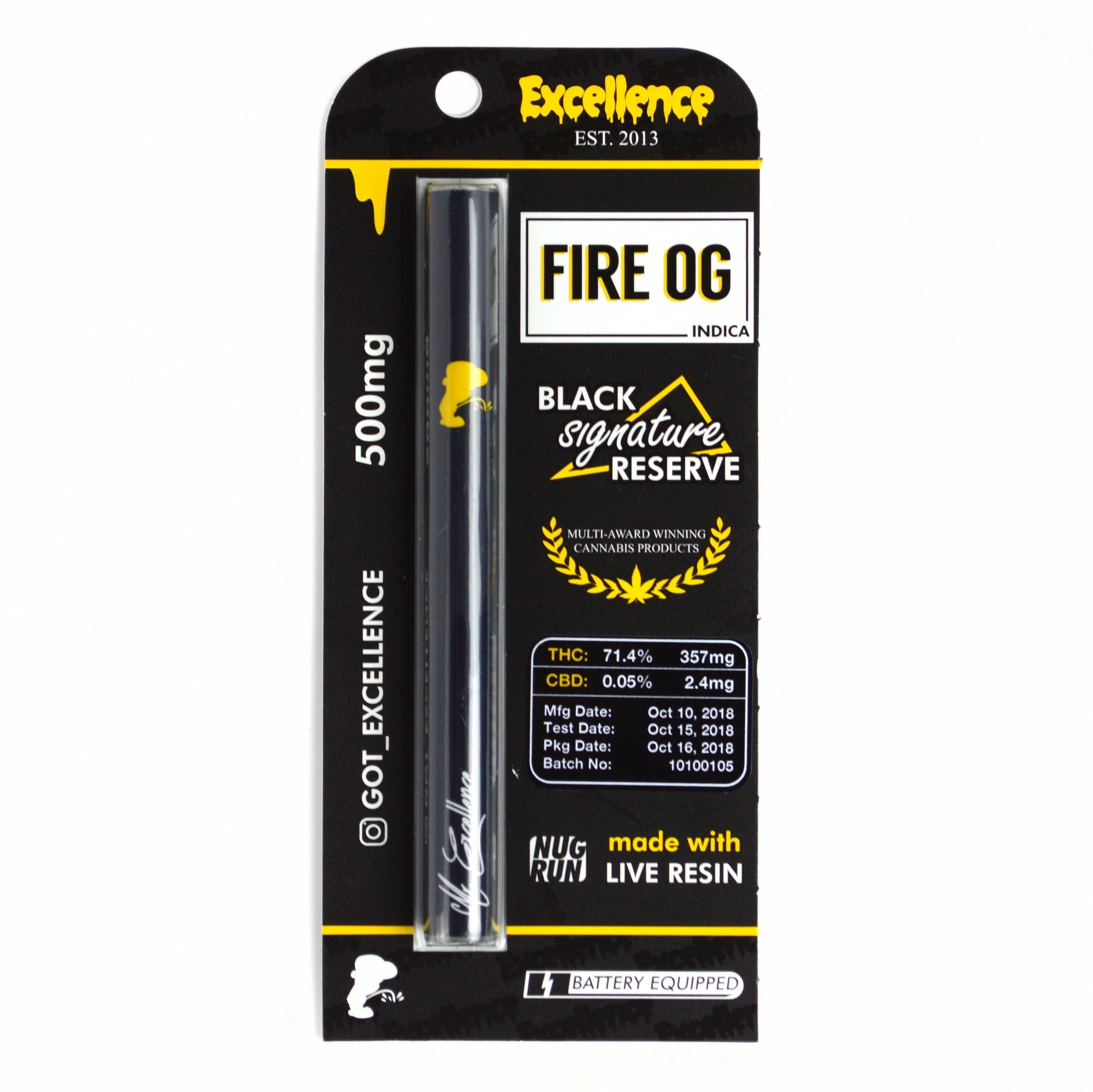 Fire OG - Black Signature Disposable