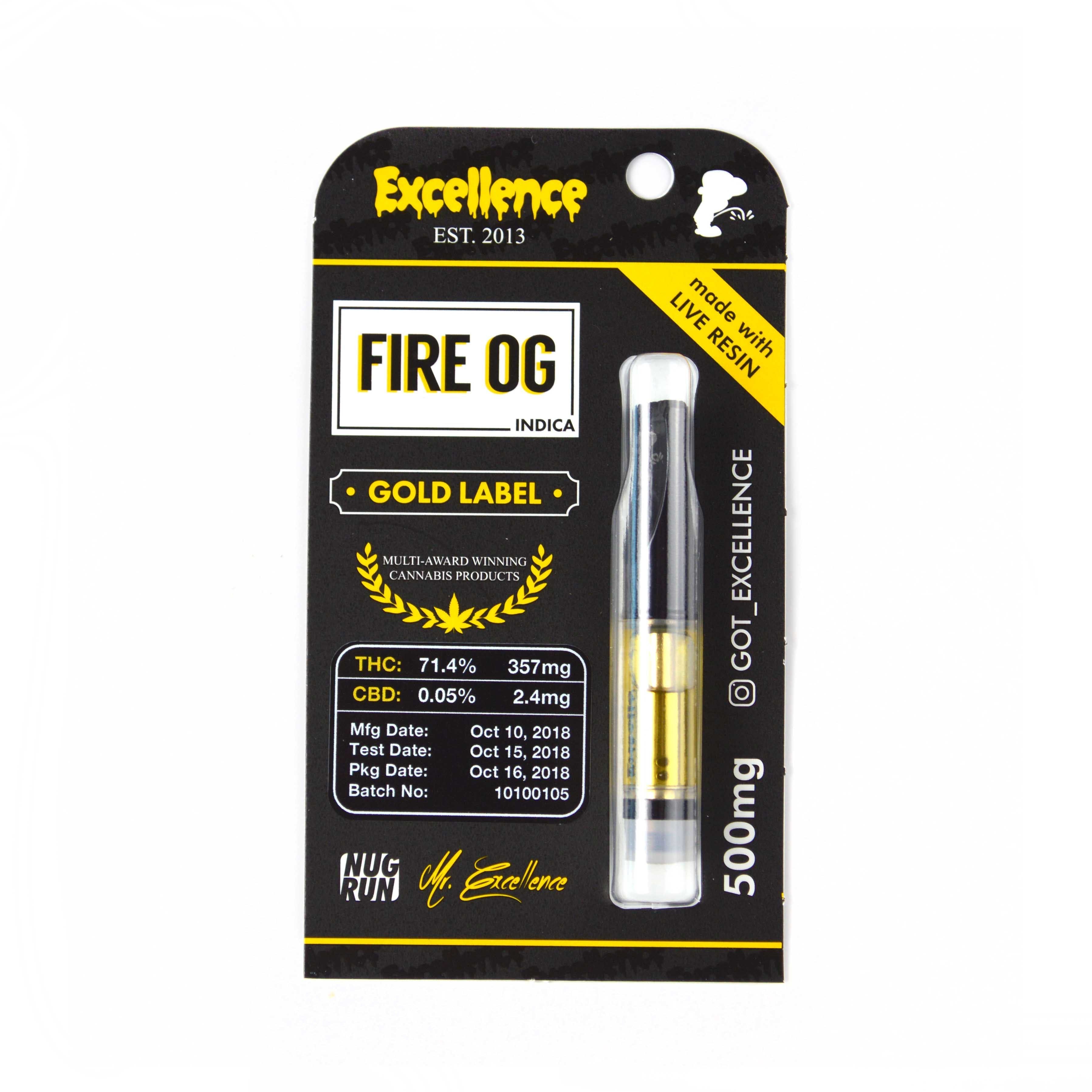 Fire OG - Gold Label Cartridge