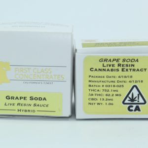 First Class Concentrates: Grape Soda - Live Resin
