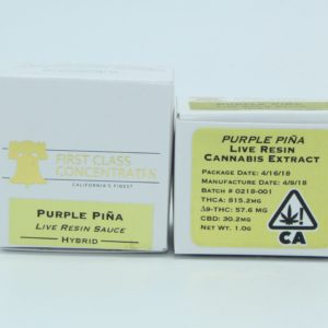First Class Concentrates: Purple Piña - Live Resin