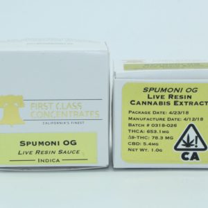 First Class Concentrates: Spumoni OG - Live Resin