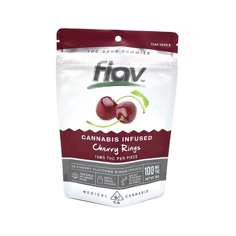 Flav Gummies Cherry Rings 100mg