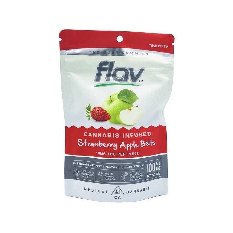 Flav Gummies Strawberry Apple Belts
